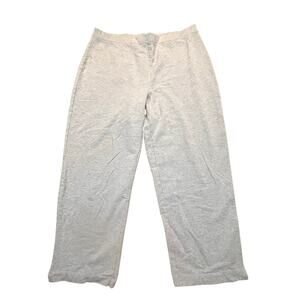 Talbots Lounge Pants Gray Soft Stretch Casual Comfy Women’s XL Pull On Athletic